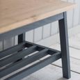 Clockhouse Hallway Bench Charcoal and Natural Oak