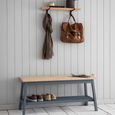 Clockhouse Hallway Bench Charcoal and Natural Oak
