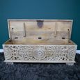 Storage Bench - Carved Mango Wood