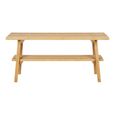 Ember Bench - Natural - Bamboo - with Shelf