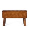 Sylvia Stool - Brown Leather