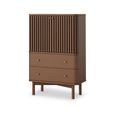 Soho Cabinet - 2 Door - Slatted - Dark Oak