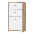 Best Cabinet - 1 Door - 2 Drawer - Oak and White