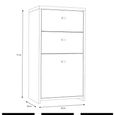 Best Cabinet - 1 Door - 2 Drawer - Oak and White