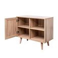 Ferrero Cabinet - 1 Door - Natural and Woven Rattan
