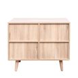 Ferrero Cabinet - 1 Door - Natural and Woven Rattan