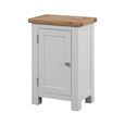 Lundy Small Hall Cabinet - 1 Door - Grey Painted