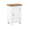 Lundy Small Hall Cabinet - 1 Door - White Painted