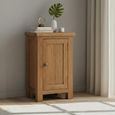 Original Small Hall Cabinet - 1 Door - Rustic Oak