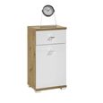 Pool White Gloss Storage Cabinet - 1 Door
