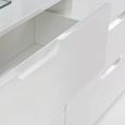 Sienna Cabinet - 1 Door - 4 Drawer - White Gloss