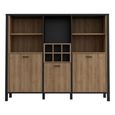 High Rock Cabinet - 3 Door - Oak
