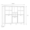 High Rock Cabinet - 3 Door - Oak