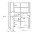 High Rock Cabinet - 4 Door - Oak