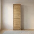 Shetland Display Cabinet - 2 Door - 2 Drawer - Narrow - Oak