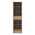 Shetland Display Cabinet - 2 Door - 2 Drawer - Narrow - Oak