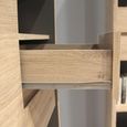 Shetland Display Cabinet - 2 Door - 2 Drawer - Narrow - Oak