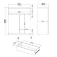 Naia Cabinet - 2 Door - Black