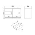 Naia Cabinet - Sliding Door - Oak