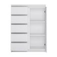 Fribo Cabinet - 1 Door - 5 Drawer - White