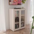 Alice Springs Cupboard - 2 Door - Glass - Sand