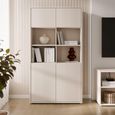 Alice Springs Storage Cabinet - 4 Door - Wide - Sand
