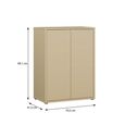 Alice Springs Cupboard - 2 Door - Butter Yellow