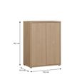 Alice Springs Cupboard - 2 Door - Elegancia Oak