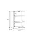 Alice Springs Cupboard - 2 Door - Light Grey