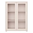Alice Springs Cupboard - 2 Door - Glass - Sand