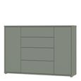 Alice Springs Hall Cabinet - 2 Door - 4 Drawer - Wide - Sage Green
