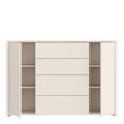 Alice Springs Hall Cabinet - 2 Door - 4 Drawer - Wide - Sand