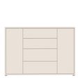 Alice Springs Hall Cabinet - 2 Door - 4 Drawer - Wide - Sand