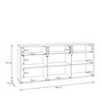 Alice Springs Hall Cabinet - 3 Door - 3 Drawer - Sand