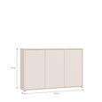 Alice Springs Hall Cabinet - 3 Door - Sand