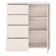 Alice Springs Storage Cabinet - 1 Door - 4 Drawer - Sand