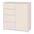 Alice Springs Storage Cabinet - 1 Door - 4 Drawer - Sand
