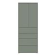 Alice Springs Storage Cabinet - 2 Door - 4 Drawer - Tall - Sage Green