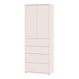 Alice Springs Storage Cabinet - 2 Door - 4 Drawer - Tall - Sand