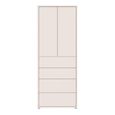 Alice Springs Storage Cabinet - 2 Door - 4 Drawer - Tall - Sand