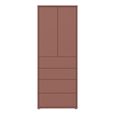 Alice Springs Storage Cabinet - 2 Door - 4 Drawer - Tall - Terracotta