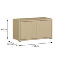 Alice Springs Storage Cabinet - 2 Door - Butter Yellow