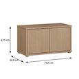 Alice Springs Storage Cabinet - 2 Door - Elegancia Oak