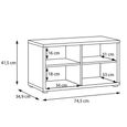Alice Springs Storage Cabinet - 2 Door - Elegancia Oak