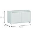 Alice Springs Storage Cabinet - 2 Door - Light Grey
