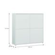 Alice Springs Storage Cabinet - 4 Door - Large - Light Grey