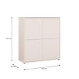 Alice Springs Storage Cabinet - 4 Door - Sand