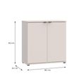 Ganymede Hall Cabinet - 2 Door - Sand