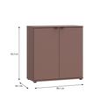 Ganymede Hall Cabinet - 2 Door - Terracotta