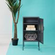 Academy Metal Cabinet - 1 Door - Grey